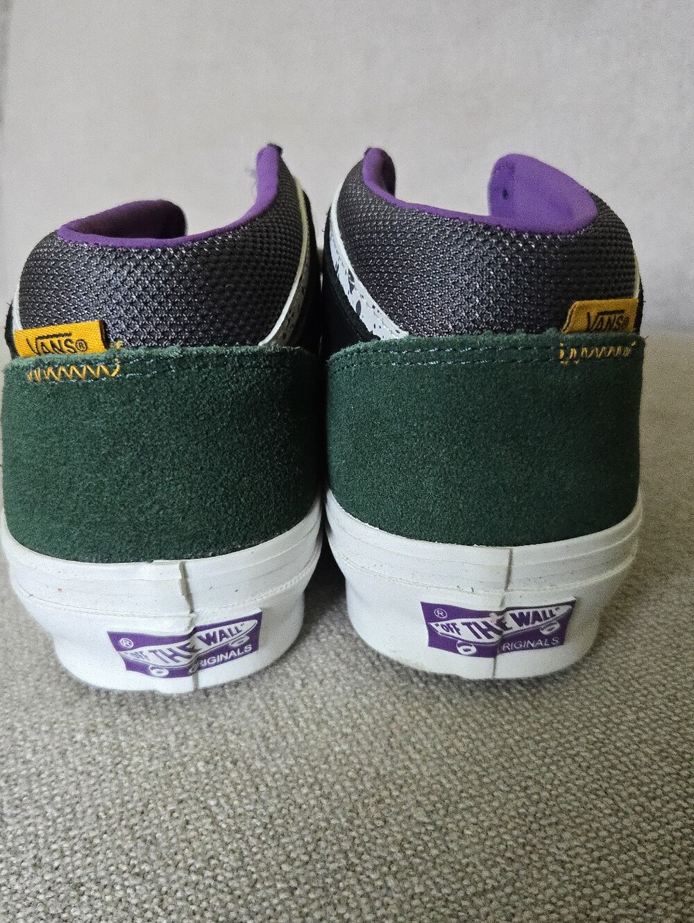 Vans Half Cab Men 8.5 Devil On The Detail Edition Heavy Duty Green Black 0826 - Picture 8 of 9